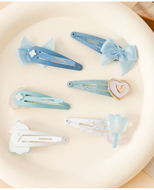 Babyhug Free Size Snap Clips - Blue