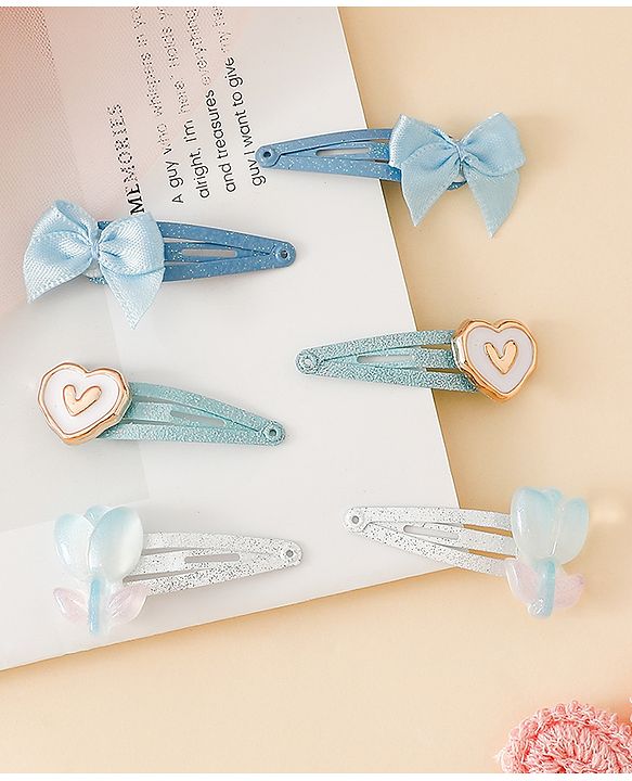 Babyhug Free Size Snap Clips - Blue