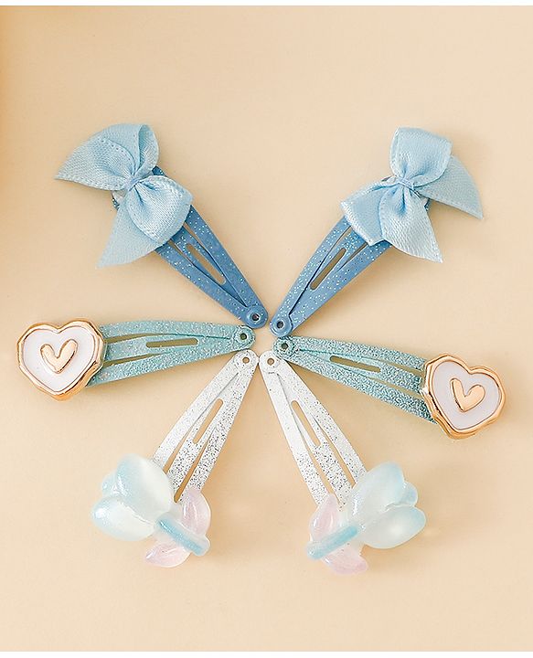 Babyhug Free Size Snap Clips - Blue