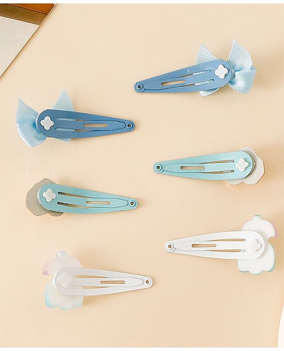 Babyhug Free Size Snap Clips - Blue