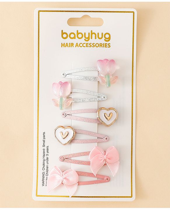 Babyhug Free Size Snap Clips - Blue