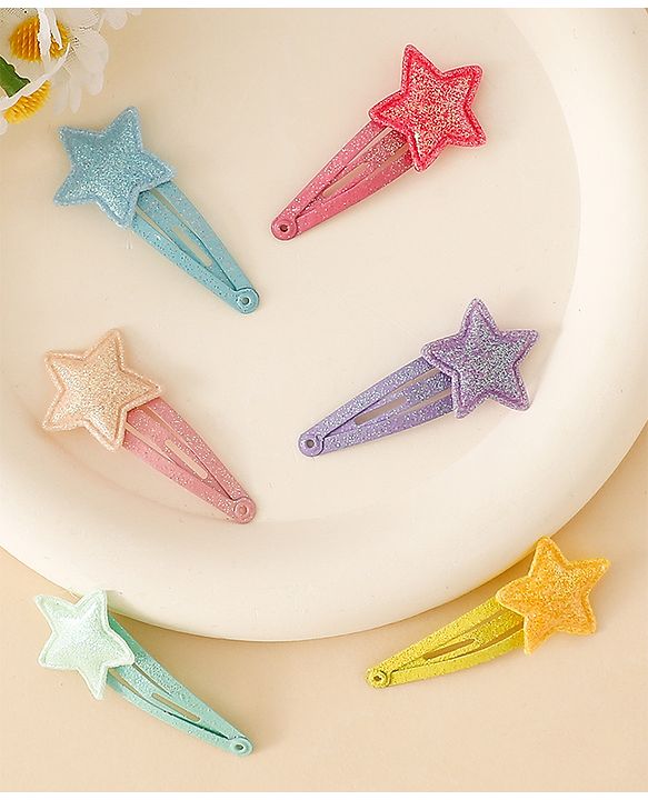 Babyhug Free Size Snap Clips With Applique - Multiclor