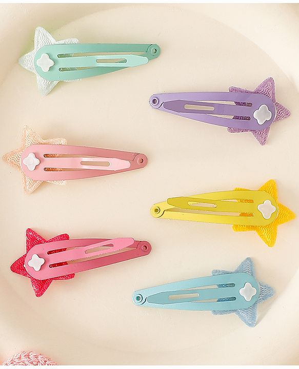 Babyhug Free Size Snap Clips With Applique - Multiclor
