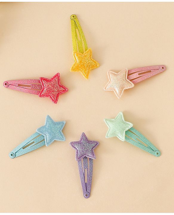 Babyhug Free Size Snap Clips With Applique - Multiclor