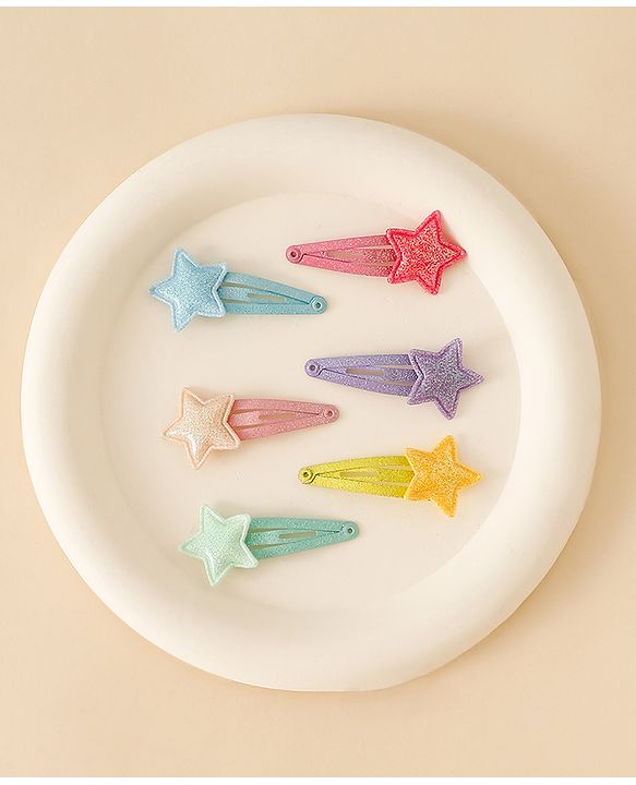 Babyhug Free Size Snap Clips With Applique - Multiclor
