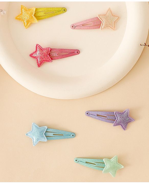 Babyhug Free Size Snap Clips With Applique - Multiclor