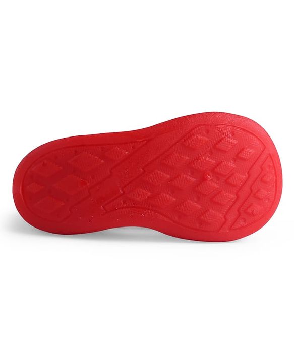 Cute Walk by Babyhug Slip on Sock Shoes with Tiger Print - Red