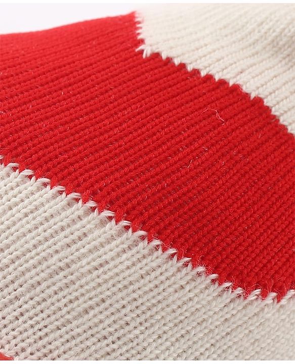 Cute Walk by Babyhug Slip-On Closure Sock Shoes With Heart Print - Red