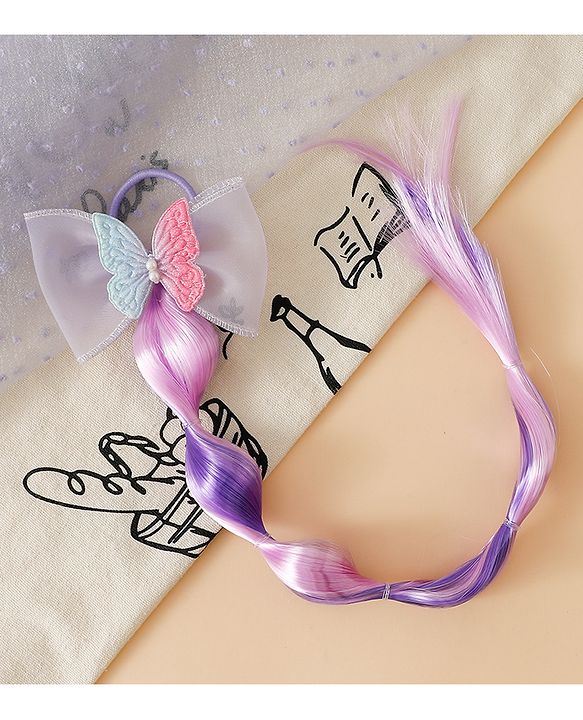 Pine Kids Free Size Hair Extensions - Purple