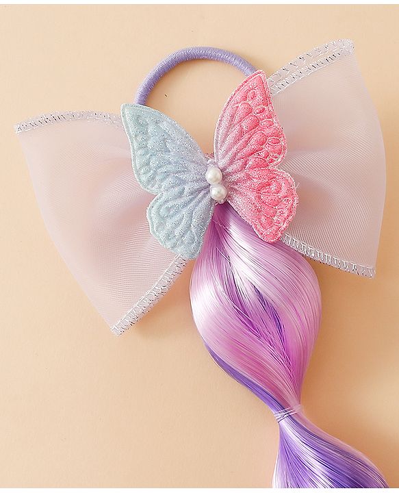 Pine Kids Free Size Hair Extensions - Purple