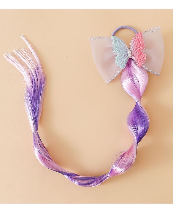 Pine Kids Free Size Hair Extensions - Purple