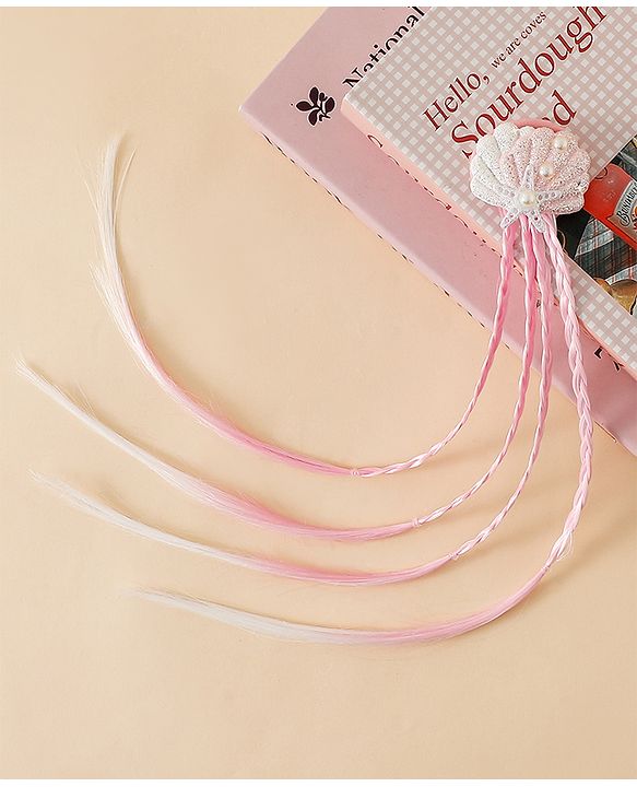 Babyhug Free Size  Hair Extensions - Light Pink