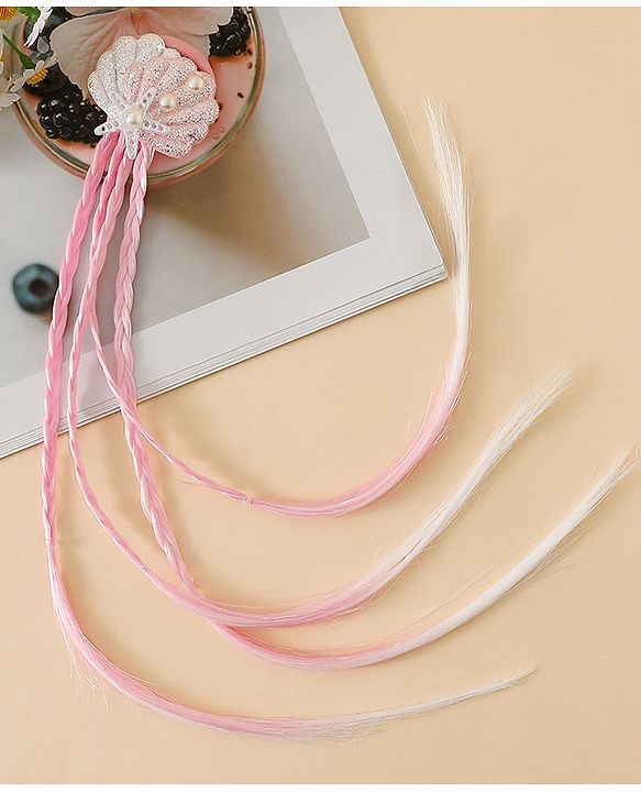 Babyhug Free Size  Hair Extensions - Light Pink