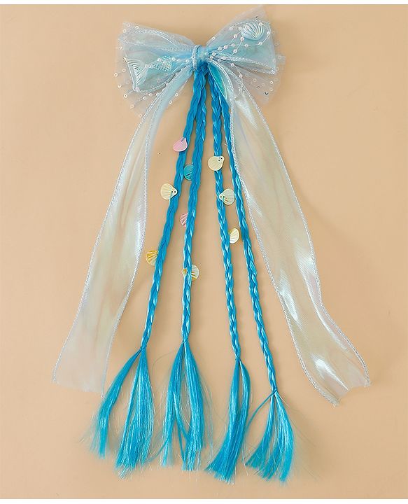 Pine Kids Free Size Hair Extensions - Blue