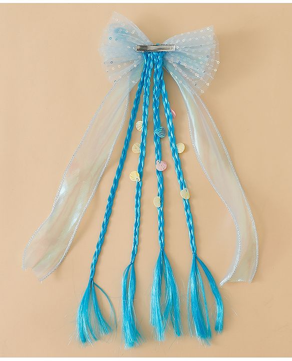 Pine Kids Free Size Hair Extensions - Blue