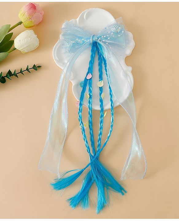 Pine Kids Free Size Hair Extensions - Blue