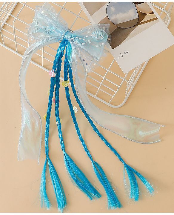 Pine Kids Free Size Hair Extensions - Blue