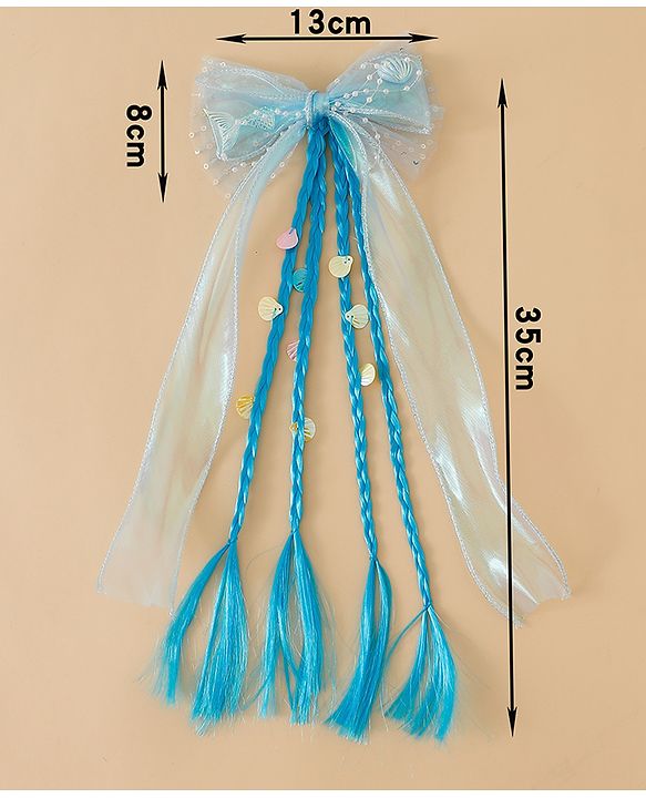 Pine Kids Free Size Hair Extensions - Blue