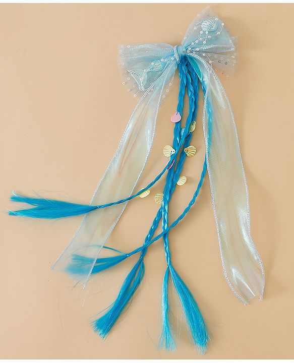 Pine Kids Free Size Hair Extensions - Blue