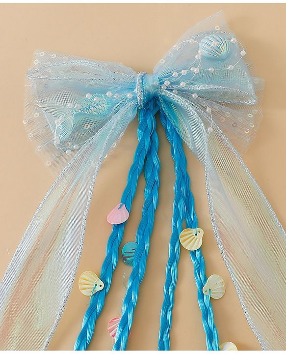 Pine Kids Free Size Hair Extensions - Blue