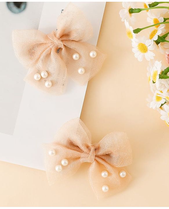 Babyhug Free Size Bow & Butterfly Clips - Pink