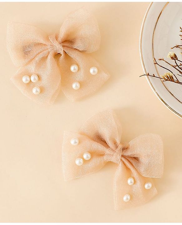 Babyhug Free Size Bow & Butterfly Clips - Pink