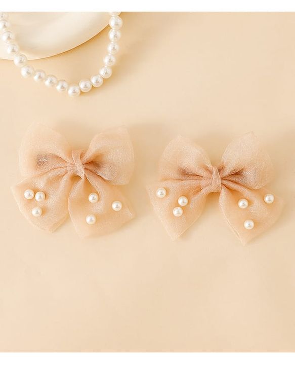 Babyhug Free Size Bow & Butterfly Clips - Pink
