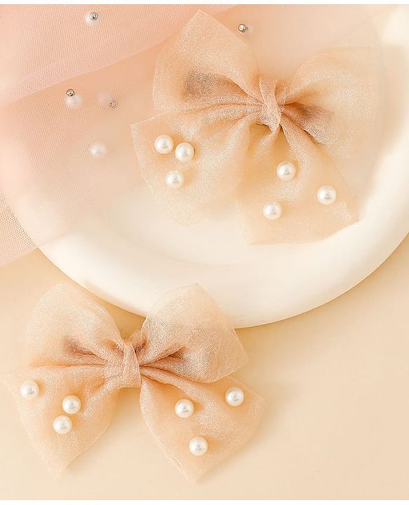 Babyhug Free Size Bow & Butterfly Clips - Pink