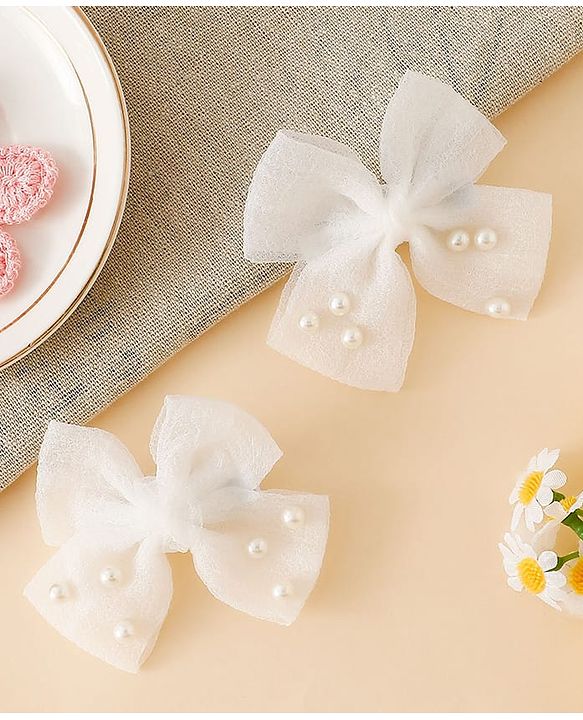 Babyhug Free Size Bow & Butterfly Clips - Pink