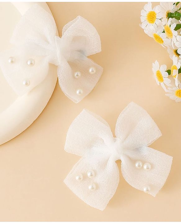 Babyhug Free Size Bow & Butterfly Clips - Pink