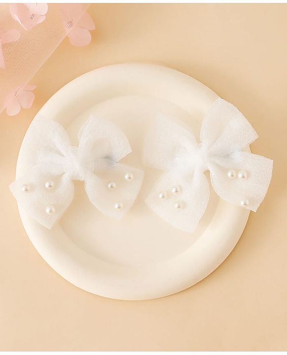 Babyhug Free Size Bow & Butterfly Clips - Pink