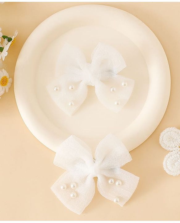 Babyhug Free Size Bow & Butterfly Clips - Pink