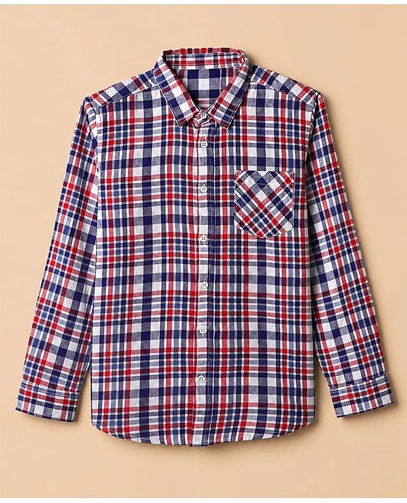 Pine Kids 100% Cotton Woven Half Sleeves Checked Shirt and T-Shirt with Inspire Someone Today Text Print in Red