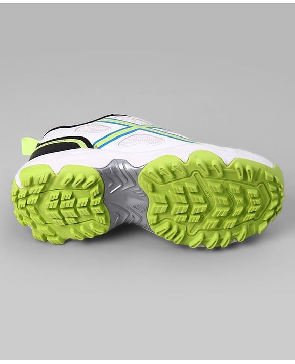 Pine Active Slip On Cricket Shoes  - White/Neon