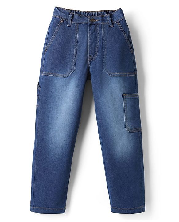 Pine Kids Denim Woven Full Length Jeans - Navy Blue