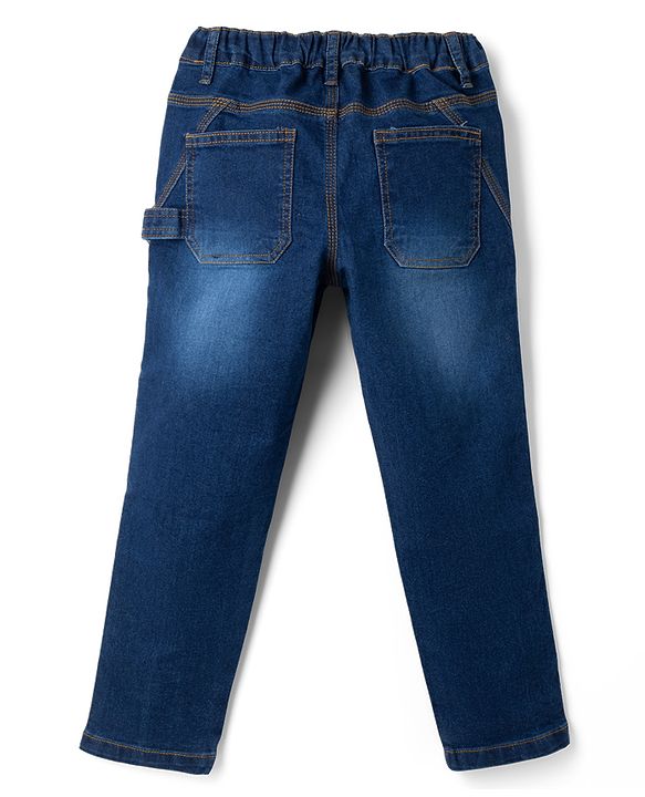 Pine Kids Woven Full Length Denim Jeans - Navy Blue