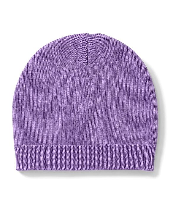 Babyhug Knit Full Sleeves Sweater Set With Cable Knit & Cap - Lavender