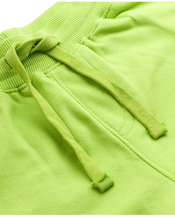 Pine Kids Knit Full Length Cut N Sew Text Printed Lounge Pant - Lime Green