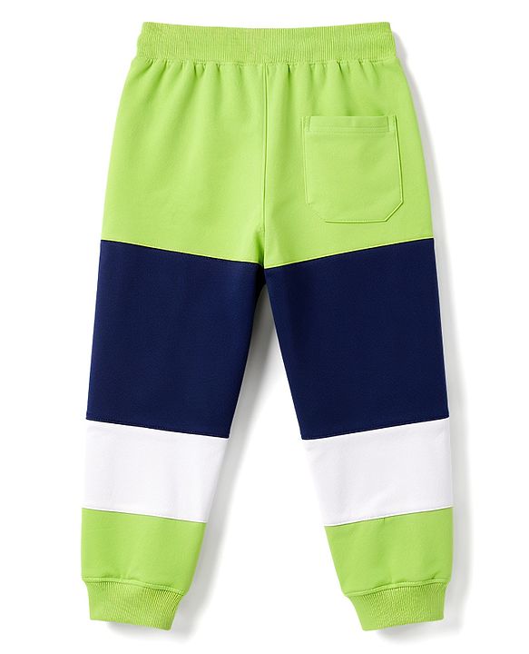 Pine Kids Knit Full Length Cut N Sew Text Printed Lounge Pant - Lime Green