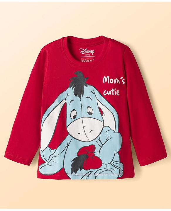 Babyhug Disney Single Jersey Knit Full Sleeves T-Shirt & Pyjama Night Suit with Winnie & Friends Graphics Pack of 2 - Multicolour