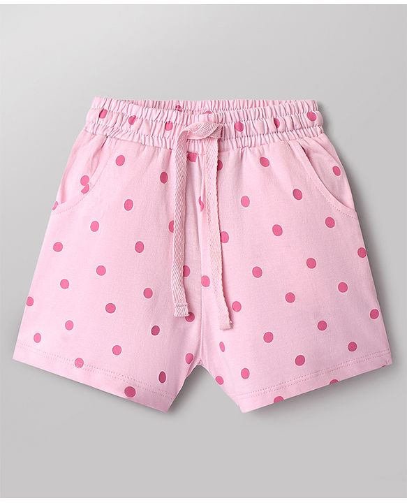 Babyhug Disney Single Jersey Knit Half Sleeves T-Shirt & Shorts Night Suit with Marie Graphics - White & Pink