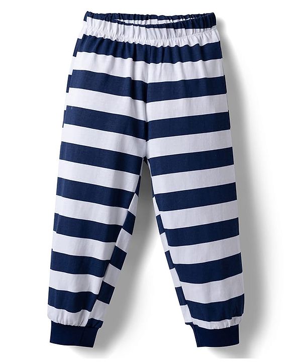 Babyhug Disney Single Jersey Knit Full Sleeves T-Shirt & Pajama Night Suit Winnie & Friends Graphics Pack of 2 - Navy