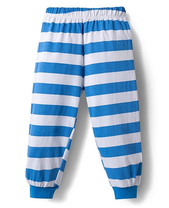 Babyhug Disney Single Jersey Knit Full Sleeves T-Shirt & Pajama Night Suit Winnie & Friends Graphics Pack of 2 - Navy