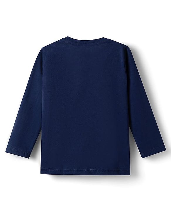 Babyhug Disney Single Jersey Knit Full Sleeves T-Shirt & Pajama Night Suit Winnie & Friends Graphics Pack of 2 - Navy