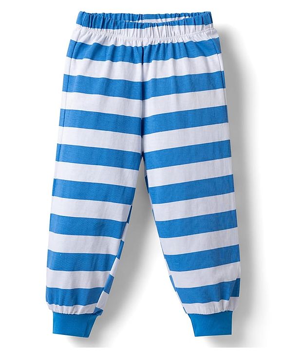 Babyhug Disney Single Jersey Knit Full Sleeves T-Shirt & Pajama Night Suit Winnie & Friends Graphics Pack of 2 - Navy