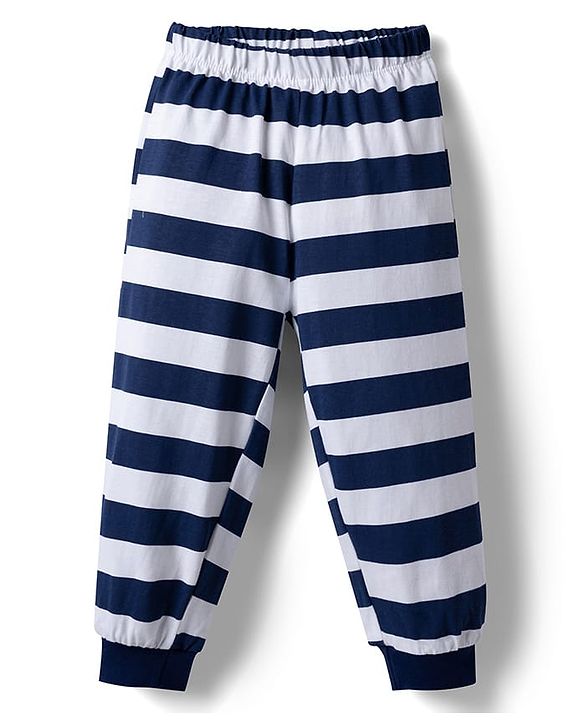 Babyhug Disney Single Jersey Knit Full Sleeves T-Shirt & Pajama Night Suit Winnie & Friends Graphics Pack of 2 - Navy