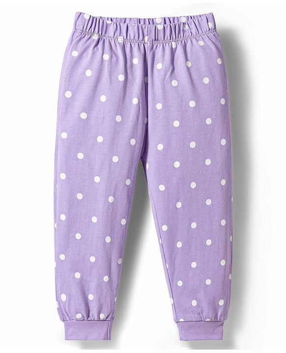 Babyhug Disney 100% Cotton Knit Full Sleeves T-Shirt & Pyjama Night Suit With Minnie Mouse Graphics - Multicolor