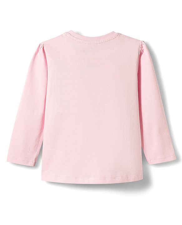 Babyhug Disney Single Jersey Knit Full Sleeves  Winnie the Pooh Graphics T-Shirt & Pyjama Night Suit - Pink