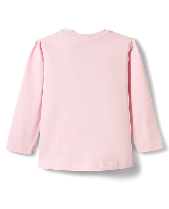 Babyhug Disney Single Jersey Knit Full Sleeves  Winnie the Pooh Graphics T-Shirt & Pyjama Night Suit - Pink