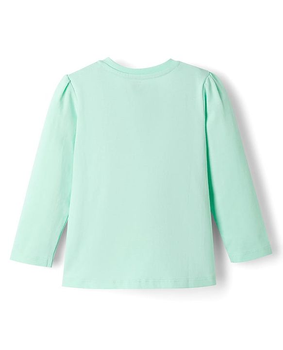 Babyhug Disney 100% Cotton Knit Full Sleeves T-Shirt & Pyjama Night Suit - Light Blue